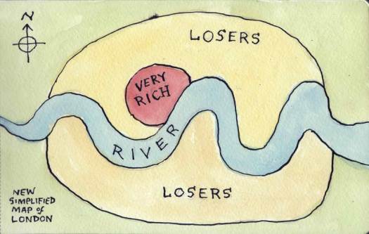 New simplified map of London